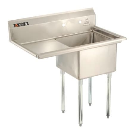Aero Aero Manufacturing Company AF1-1818-18L One Bowl SS Sink 18x18 w/ 16-1/2" Left Side Drainboard AF1-1818-18L